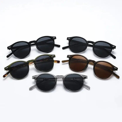 Stylish Round Frame Sunglasses Men Women Casual Vintage Outdoor Sports Eyewear Unisex Ultralight UV400 Sun Glasses Goggles