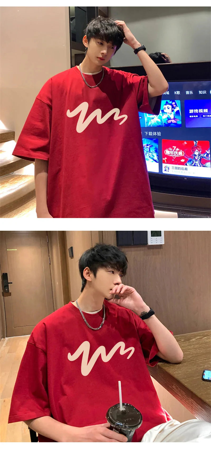 Men's T Shirt Oversized Mens White Cotton T-shirts Funny Print 5XL Casual Wear Summer Tee Shirts For Men Big Size Male Clothes