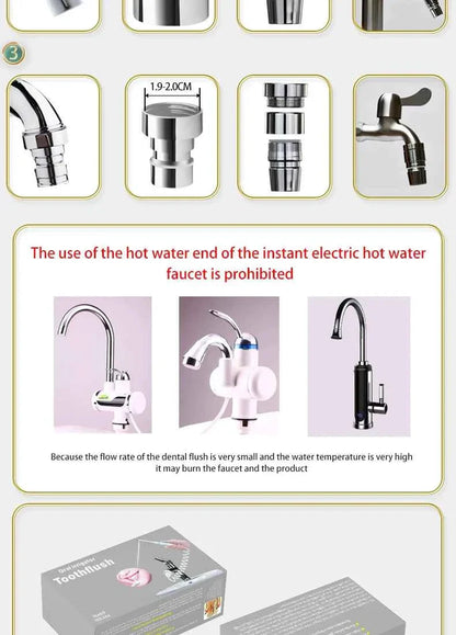 New Water Dental Flosser Faucet Oral Irrigator Floss Dental Irrigator Dental Pick Oral Irrigation Teeth Cleaning Machine
