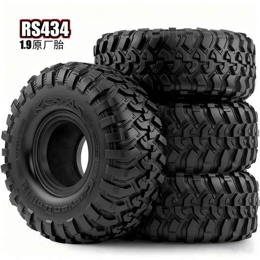 RC 116MM 1.9" Rubber Rocks Tires for 1:10 RC Rock Crawler Axial SCX10