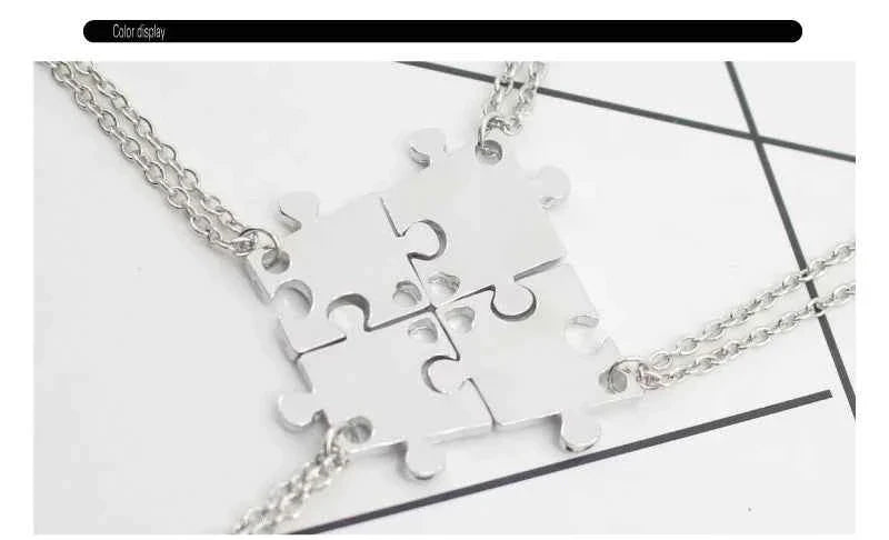 New Best Friends Necklace For Women Girls Broken Heart Puzzle Musical Note Pendant Necklaces BFF Friendship Forever Jewelry Gift