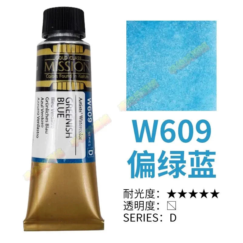 Korea MIJELLO tube watercolor artist 15ml watercolor paint mission series art supplies
