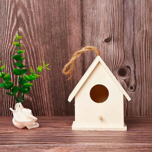 Wooden Birdhouse, Outdoor Garden Hanging Bird Nest, Wall Mounted Bird House, Wooden Hummingbird Box House, Bird Supplies