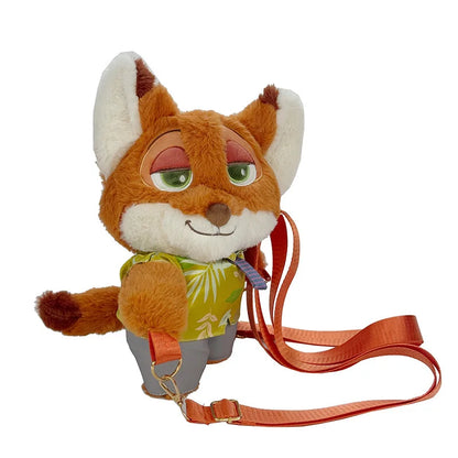 New Zootopia Doll Crossbody Bag Cartoon Judy Hopps Shoulder Bag Holiday Gift Large Capacity Portable Storage Commuter Bag