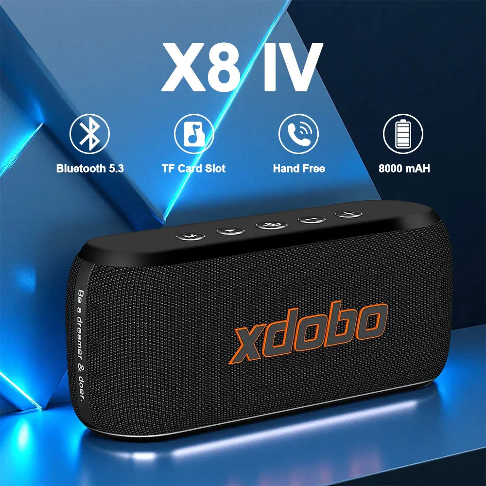 60W Soundbar XDOBO X8IV Subwoofer Speaker 8000mAh Deep Bass Outdoor Smart Phone TV Home Cinema Loudspeaker With Alloy Design
