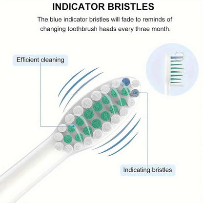 Sonic Toothbrush Heads For Philips Sonicare 20pcs With 4pcs Protective Cover Soft Dupont Bristles Electric Toothbrush