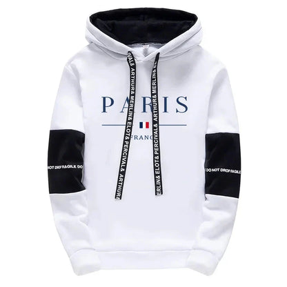 Paris Fashion Hoodies for Men High Quality Hooded Long Sleeve Sweatshirts All Season Daily Casual Sports Pullover Men's Clothes