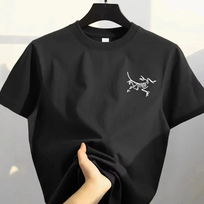 Summer Men's and Women's High-end Cotton Short-sleeved T-shirts - Fashionable and Trendy American Streetwear Best-selling Shirts