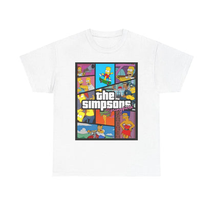 Men's The Simpsons Family T Shirt  Unisex Pure Cotton Breathable Stylish and Versatile Streetwear Oversized Loose Casual