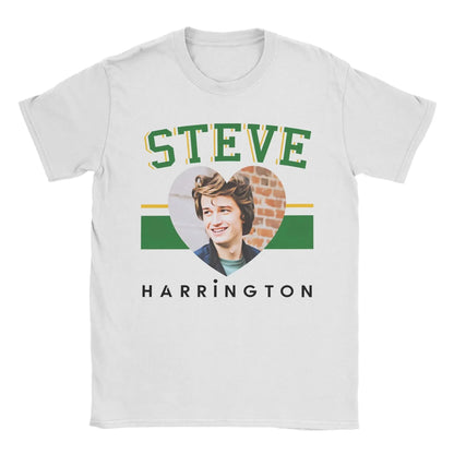 Men T-Shirts Steve Harrington Fun Cotton Tees Short Sleeve Christmas T Shirt Crewneck Clothes Graphic Printed