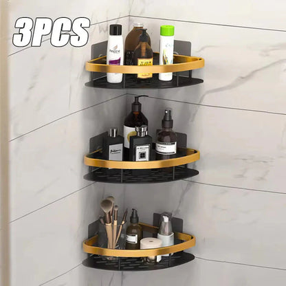 Bathroom Shelves Wall Mounted Non perforated Bathroom Shelf Shower  Storage Shelf  Kitchen Organizer  Bathroom Corner Shelf