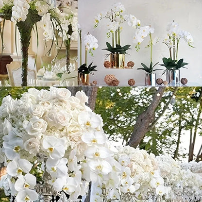 1Pcs Butterfly Orchid Artificial Flowers Orchid Phalaenopsis Fake Flowers Party Home Decor Garden Wedding Decoration Accessories