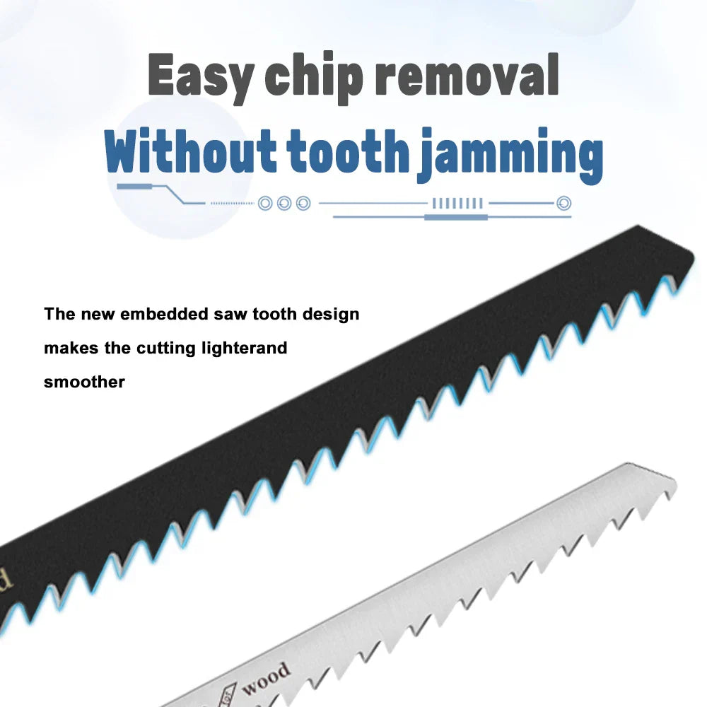 Premium T-Shank Jigsaw Blade Set - Multi-Material Cutting Kit for Wood, Plastic, and Metal - Compatible with Bosch/DEWALT/Makita