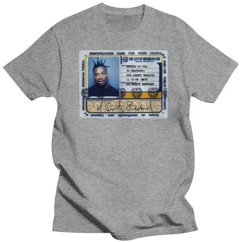 Mens Brand Fashion T-shirt Summer T Shirts for Men Ol Dirty Bastard ODB Rap Hip Hop Logo Black White Tee-shirt Shirts Tee S-4XL