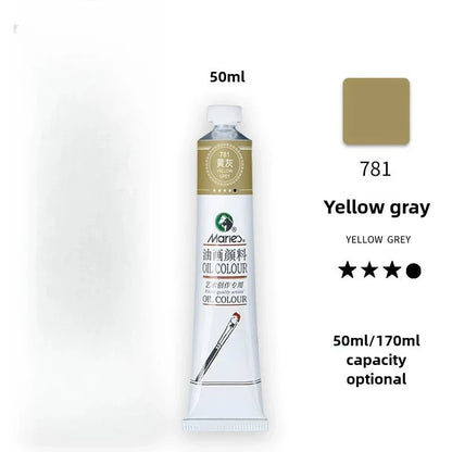 Maries Oil Paint 50ML Oil Painting Art Creation Pigment Large Oil Paint Paint Single Commonly Used 24 Colors