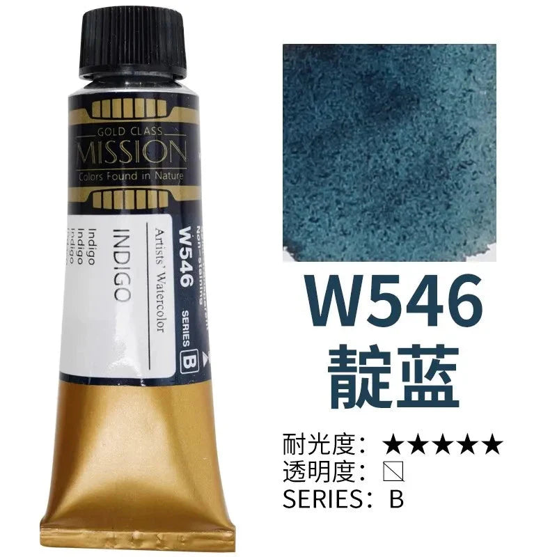 Korea MIJELLO tube watercolor artist 15ml watercolor paint mission series art supplies