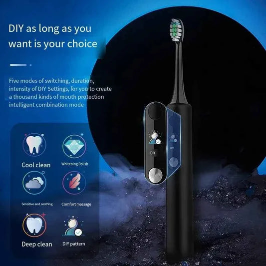 SOOENJOY Sonic Electric Toothbrush Smart LCD Screen Sonic Tooth Brush DIY Mode Automatic Cleaner Adult NB-1 Teethbursh