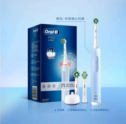 Oral B PRO ULTRA Electric Toothbrush 3 modes and 3 electric modes Adult electric toothbrush  Black, white, blue, pink