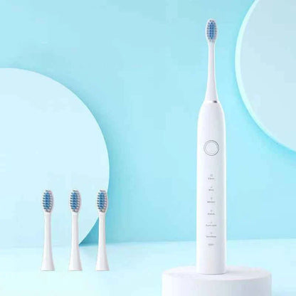 6 Modes Electric Sonic Toothbrush USB Rechargeable for Adults Ultrasonic Tootbrush with 4/8 Replacement Heads Smart Timer IPX7