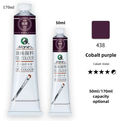 Marie's Oil Paint 170ML Oil Painting Art Creation Pigment Large Oil Paint Paint Single Commonly Used 24 Colors