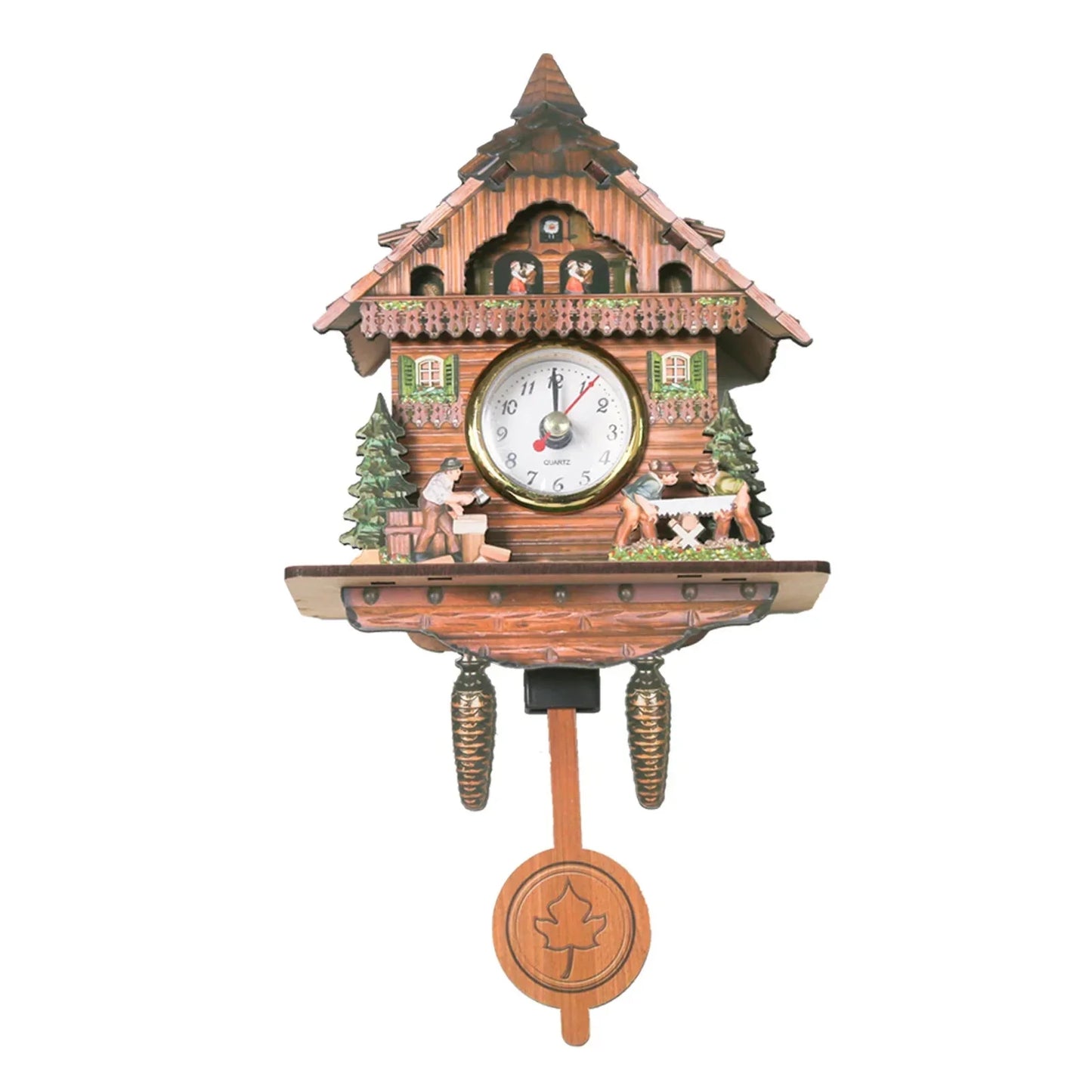 Wooden Hanging Wall Clock Bird Alarm Clock Cuckoo Clocks For Home Decoration Quartz Watch Decorative Home Decor