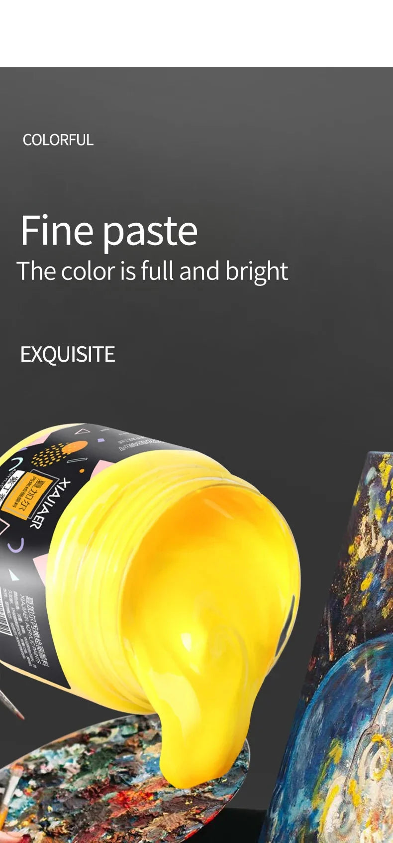 Acrylic paint 100ml hand-painted wall painting Graffiti Stone T-shirt tinned paint Studio multi-color acrylic paint