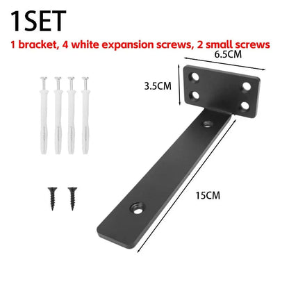 Heavy Duty L-shaped Shelves Brackets Thickened Floating Shelf Bracket Invisible Wall Shelves Support with Screws Hardware Tools