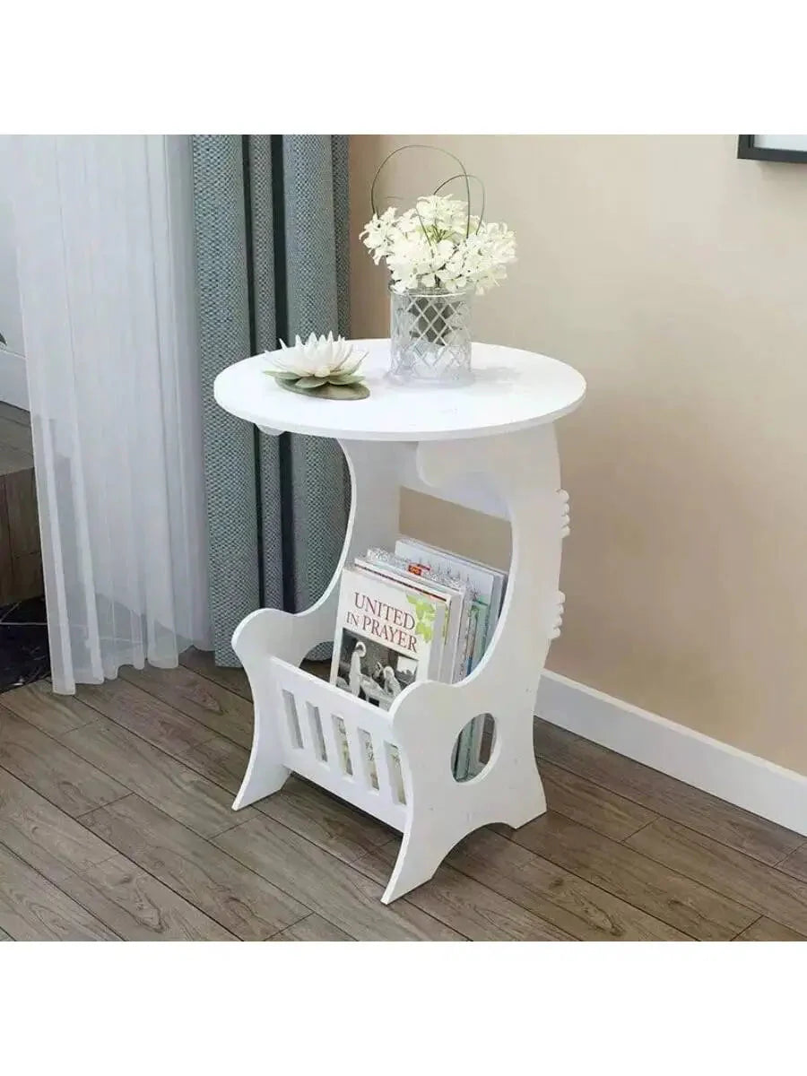 Multi Functional Bedside Table With Book And Magazine Storage