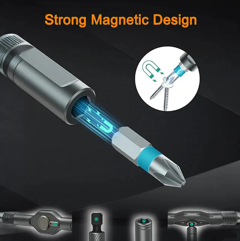 24 in 1 Magnetic Screwdriver Set DIY Multifunction Ratchet Screwdriver Multi Bits Mini Repair Tool Kit for Furniture Computer