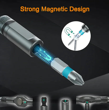 24 in 1 Magnetic Screwdriver Set DIY Multifunction Ratchet Screwdriver Multi Bits Mini Repair Tool Kit for Furniture Computer