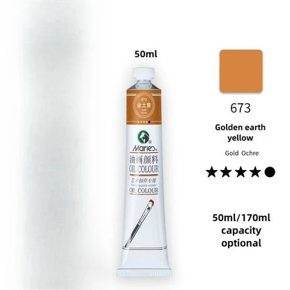 Maries Oil Paint 50ML Oil Painting Art Creation Pigment Large Oil Paint Paint Single Commonly Used 24 Colors