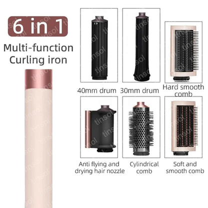 7-in-1 multifunctional curling iron  hair dryer and straightener set, styling tool that allows salon-quality styling at home
