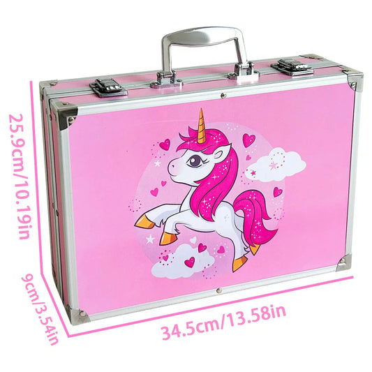 145 aluminum box art supplies for elementary school students, painting tools, children's brush sets, Christmas and New Year gift