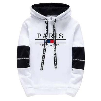 Paris Fashion Hoodies for Men High Quality Hooded Long Sleeve Sweatshirts All Season Daily Casual Sports Pullover Men's Clothes