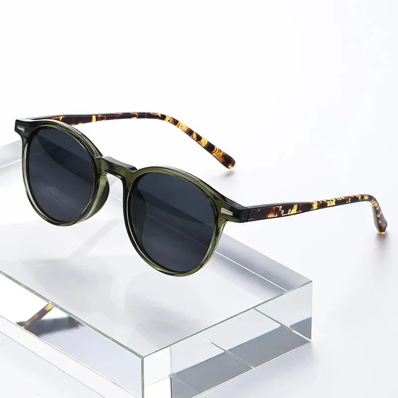 Stylish Round Frame Sunglasses Men Women Casual Vintage Outdoor Sports Eyewear Unisex Ultralight UV400 Sun Glasses Goggles