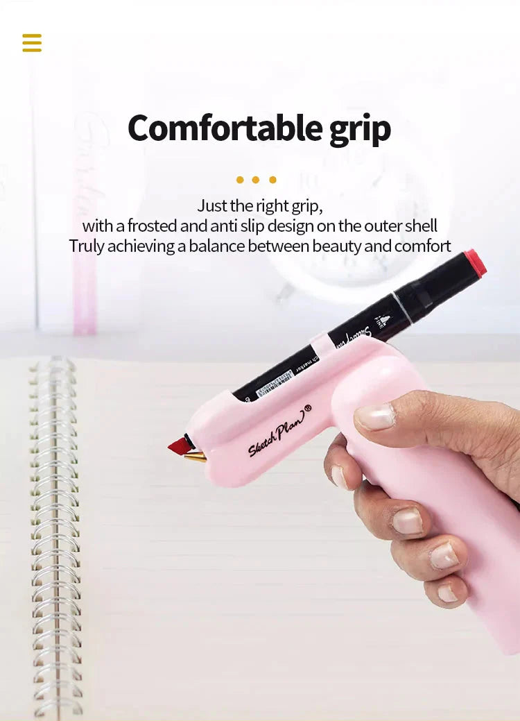 Art Electric Spray Pen Airbrush Set Inkjet Painting Brush Washable Spray Painting Hand Drawn Art Supplies Multi-function Color