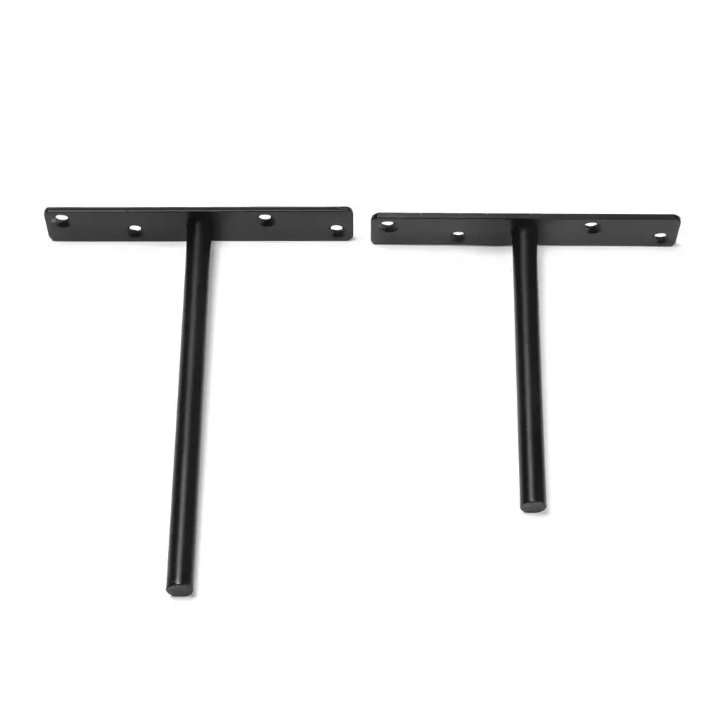T Shape Concealed Shelf Brackets Floating  Wall Shelf Supports Screw Mounting Plate Multi sizes Metal Brackets