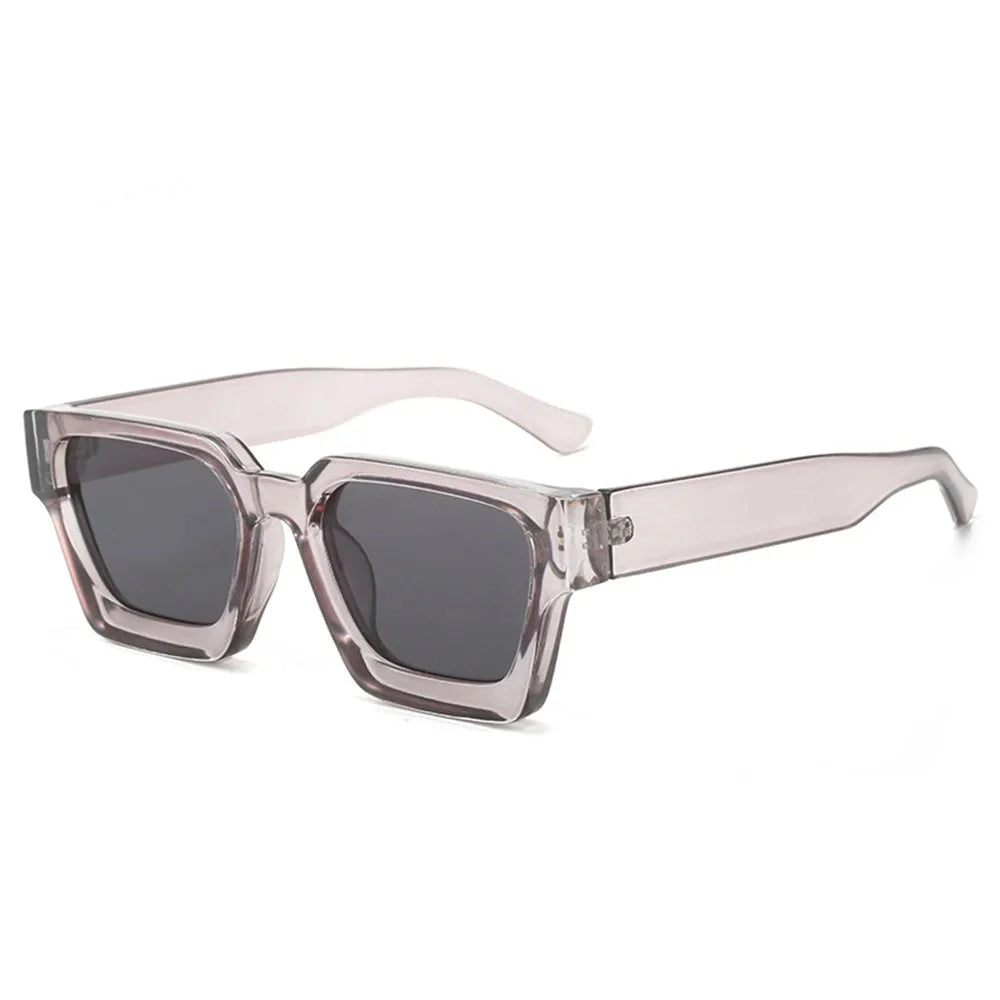 KLASSNUM Men Square Frame Sunglasses 2025 Luxury Brand Designer Sun Glasses Retro Trendy Shades UV400 Unisex Women Glasses New