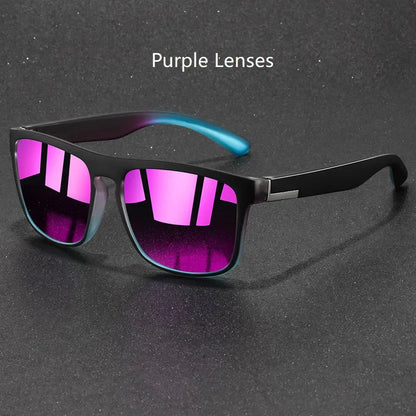 Fashion Vintage Square Sunglasses Men Women Fishing Driving Man Luxury Brand Designer Sun Glasses  Retro Eyewear UV400