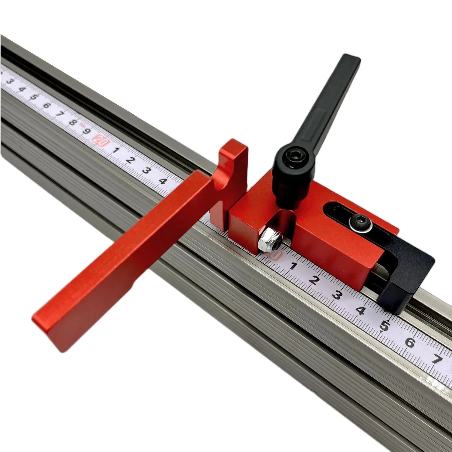 Router Table Fence Aluminum Multi T-Track Table Saw Profile Fence Woodworking T-Slot Miter Track Connector and Fence Stoppe