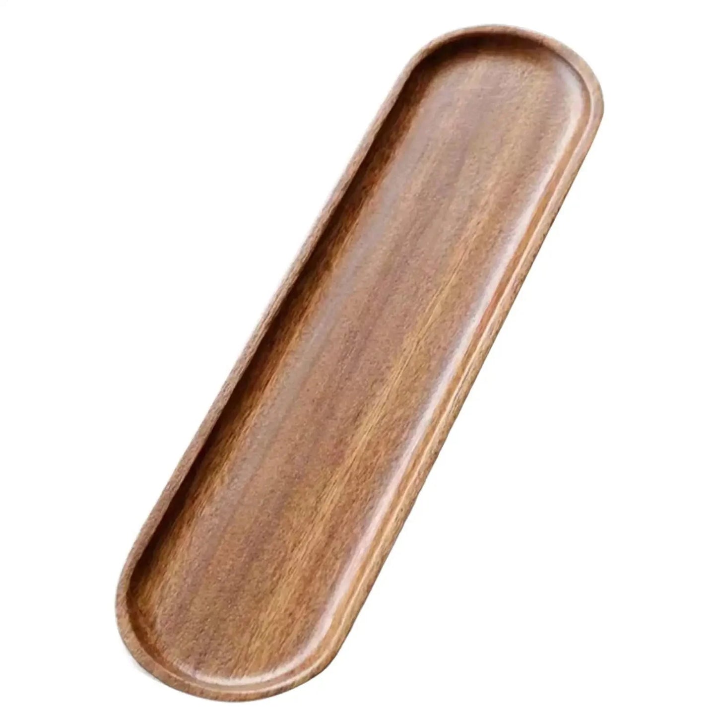 Wooden Platters Long Tray Walnut Bowl/tray Dessert Plate Snack Dried Fruit Plate Oval Tea Tray Fruit Snacks Food Storage Tray