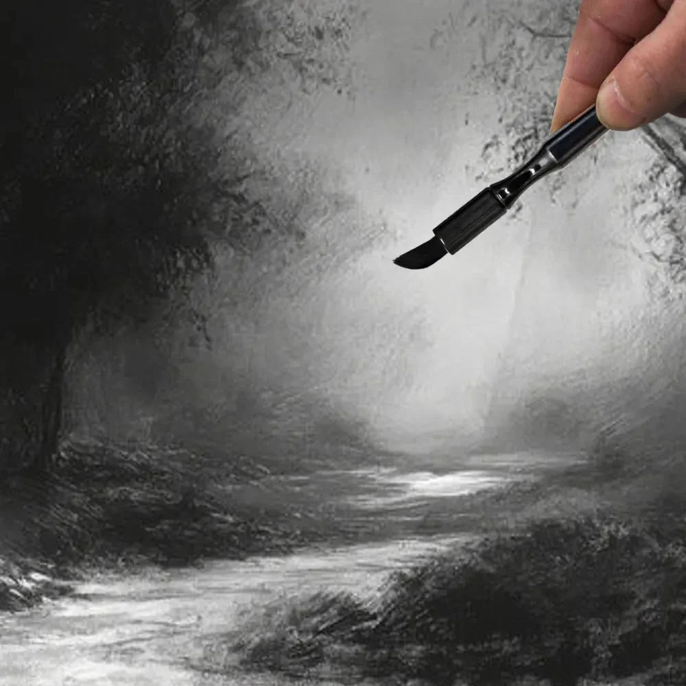 Artsecret Charcoal Drawing Blending Brushes Set for Painting Sketch Drawing Tools Charcoal Ink Blending Supplies