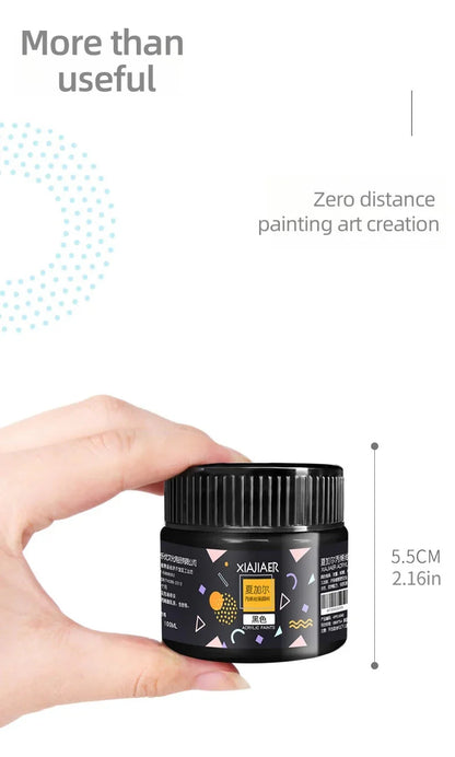 Acrylic paint 100ml hand-painted wall painting Graffiti Stone T-shirt tinned paint Studio multi-color acrylic paint