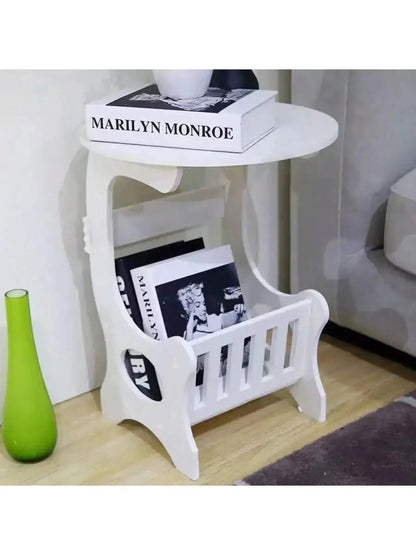 Multi Functional Bedside Table With Book And Magazine Storage