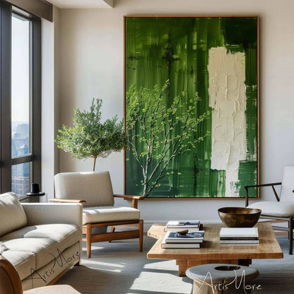 Texture Handmade Painting on Canvas Abstract Colorful Modern Minimalism Wall Art Decor Large
