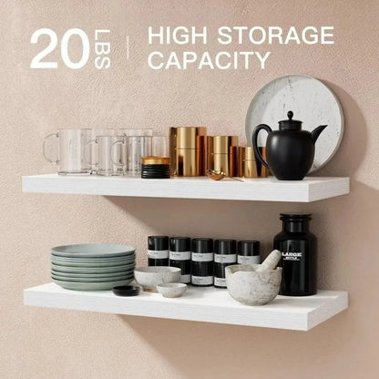 Solid Wood Solid Wooden Floating Shelves Wall Mounted Storage Rack Wall Mounted Bookshelf Floating Design Book Shelf