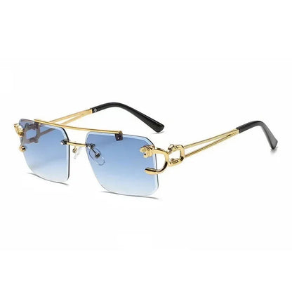 Sunglasses Men Fashion Rimless Sun Glasses Shades Lens Ladies Frameless Eyeglasses