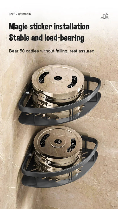 Bathroom Shelves Wall Mounted Non perforated Bathroom Shelf Shower  Storage Shelf  Kitchen Organizer  Bathroom Corner Shelf