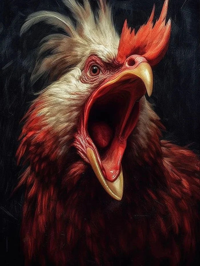 Pictures By Numbers Chicken Animal Paint Kit For Adults Digital Painting Oil Painting For Living Room Home Interesting Gift