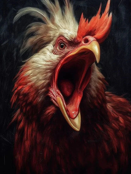 Pictures By Numbers Chicken Animal Paint Kit For Adults Digital Painting Oil Painting For Living Room Home Interesting Gift
